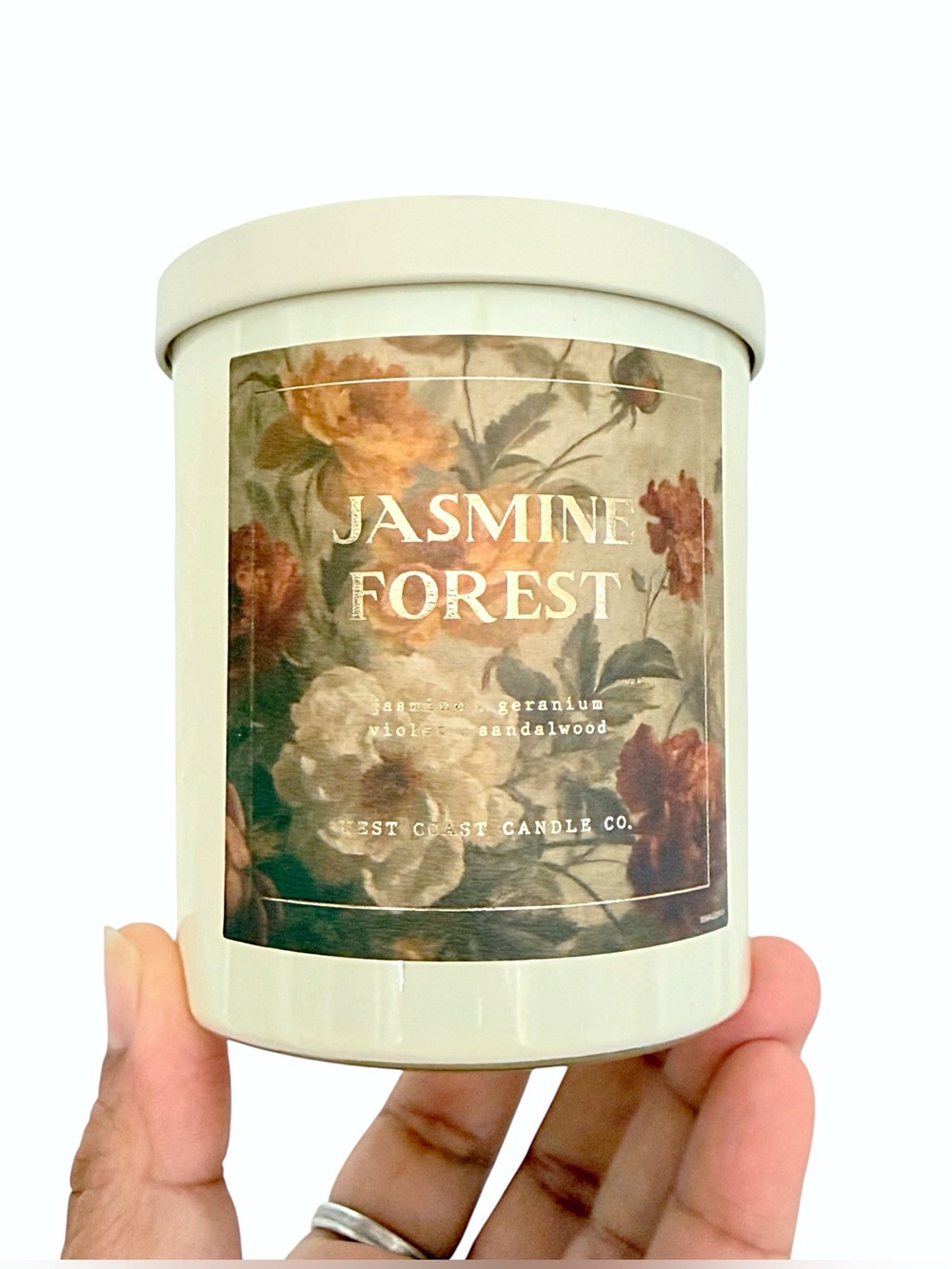 Leoben Company Jasmine Forest Luxury Scented Candle - Cream